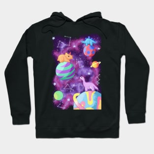 Dinos in Space Hoodie